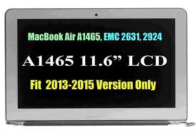 LCD LED Screen Display Assembly MD711LL/A MacBook Air 11" A1465 2013 2014 2015 . - Image 1 of 4