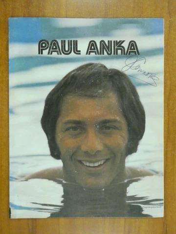 Paul Anka Signed Booklet with JSA COA Cover
