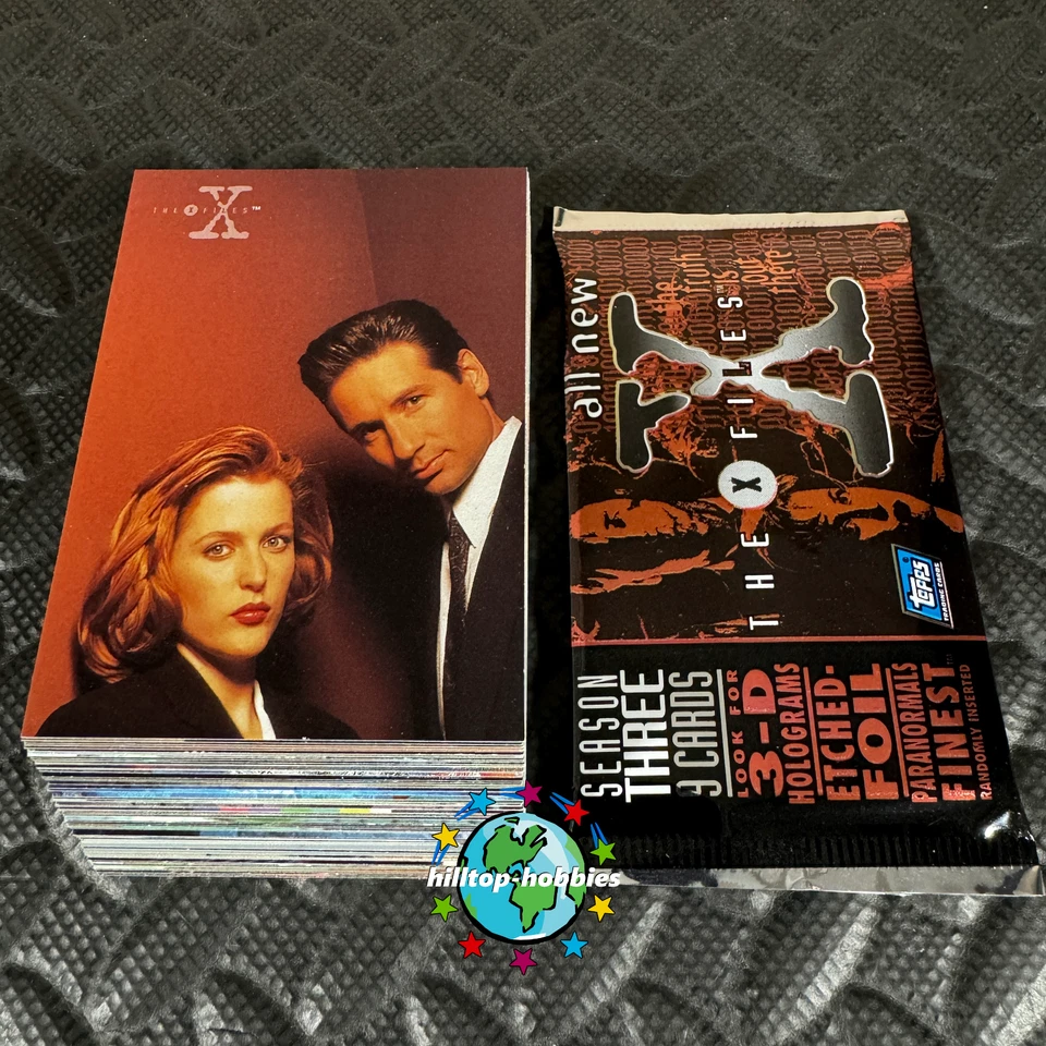 THE X-FILES SEASON 3 COMPLETE 72-CARD TV SHOW TRADING CARDS SET +WRAP 1996 TOPPS - Image 1 of 1