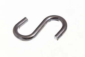 New 10 X Steel BZP Zinc Plted Rust Resistant S Hooks 38mm 1 1/2 Inch - Onestopdi - Picture 1 of 1