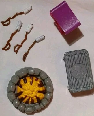 Barbie Pink Glamour Camper 2008 Tienda Pop-Up FirePit Accesorios Juego Mattel Foto 1 de 4