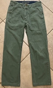 Freenote Cloth Co Vagabond Chino Deadstock US Military Spec Fabric Green 31x27 - Picture 1 of 9