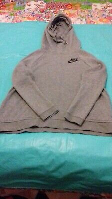 Women's Nike Grey Hoodie Long Hood - Size Large • 18.33€