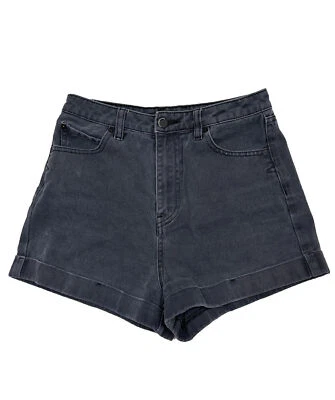 Volcom Brand Jeans Women Size 27 (Measure 27x2) Dark Gray Twill Shorts - Image 1 of 4