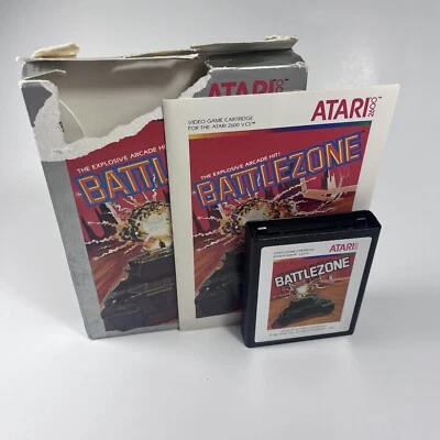 ATARI 2600 Battlezone Retro Game Cartridge Vintage 1983 CIB Complete In Box - Image 1 of 4