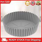 Silicone Air Fryers Basket Oven Non Stick Liners Easy Cleaning (Grey Liner)