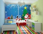 3D Santa Snowman Star Tree G746 Christmas Window Photo Curtain Fabric Quality Am