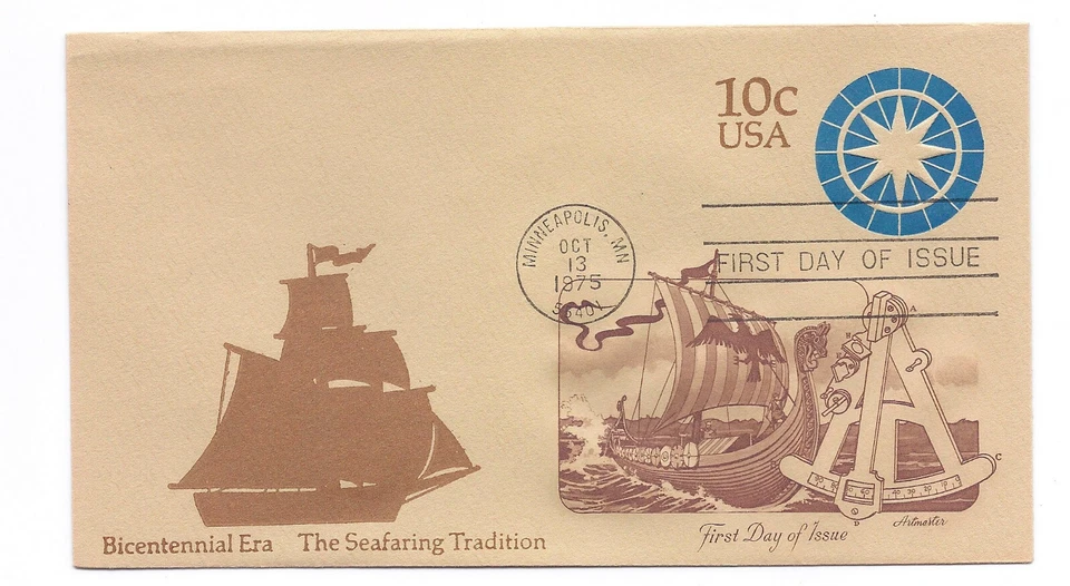 U571 Bicentennial Era The Seafaring Tradition Artmaster, FDC - Image 1 of 1