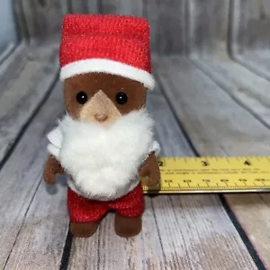 Calico Critters Epoch Sylvanian Families Weihnachten Vintage 1985 Braunbär Santa - Bild 1 von 8
