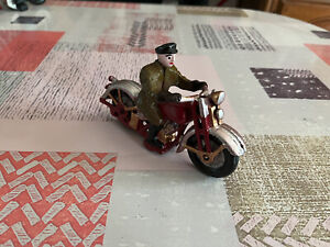Jouet Collection Décoration Vintage Moto Miniature Patrol en Fonte 16cm environ