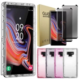Funda Carcasa Transparente Resistente para Samsung Galaxy Note 9 y Privacidad Vidrio Templado - Imagen 1 de 36