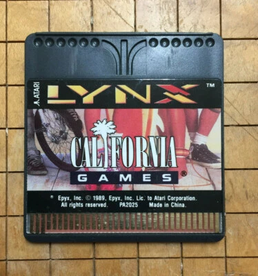 CALIFORNIA GAMES Flat Cartridge Style Atari Lynx NEW NO Manual/BOX PA2025 - Image 1 of 4