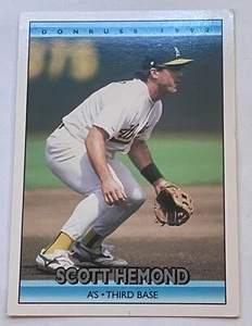 1992 Donruss Scott Hemond #637 Oakland Athletics - Bild 1 von 2