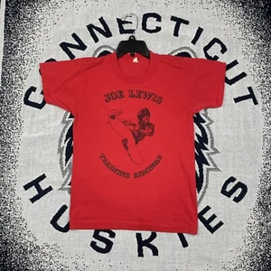 Vintage 80er Screen Stars Joe Lewis Training Seminar Karate Kampfsport rot T-Shirt - Bild 1 von 7