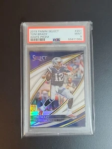 Panini Select Tom Brady Field Level White Prizm 10/35 PSA 9 Patriots Goat 2019 - Imagen 1 de 3