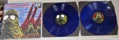 Carnivore Retaliation Transparent Blue Vinyl 2 LP Record new Listenable Foto 1 de 2