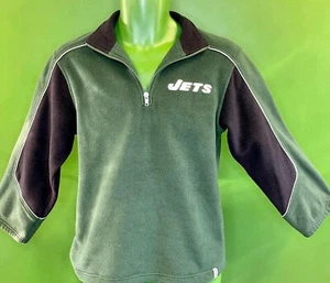 NFL New York Jets Reebok Fleece 1-4 Zip Pullover Jacket Youth M 10-12 - Picture 1 of 5