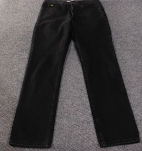 Lee Jeans Men 36x34 black regular fit denim straight classic retro - Picture 1 of 9