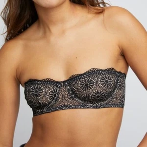 Free People Intimate Starla Bügel BH schwarz - Größenauswahl - Neu mit Etikett - Bild 1 von 6