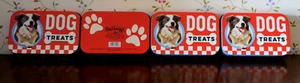 4 x Nostalgic Art LECKERLI DOSEN, "DOG TREATS", Neu, Selten - Bild 1 von 1