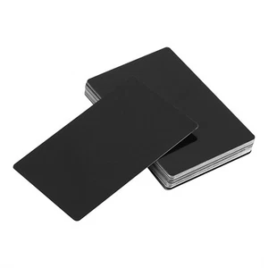 100 Stück Premium Rohling Visitenkarte Alu visitenkarten metall Lasergravur DIY - Bild 1 von 2