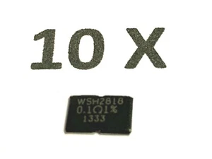 0,1R, 1%, 5Watt, 0R1, 0,1Ohm, 0,1 Ω, Messwiderstand, WSH2818R1000FEA, 10 Stück - Bild 1 von 3