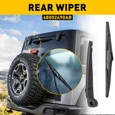 Rear Wiper Blade Arm Set For Jeep Wrangler (2007-2016) JK Wrangler # 68002490AB - Image 1 of 4