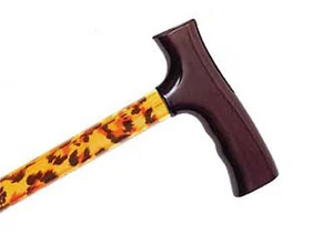 Bastón plegable ligero de aluminio ajustable con estampado de gato salvaje de leopardo - Imagen 1 de 1