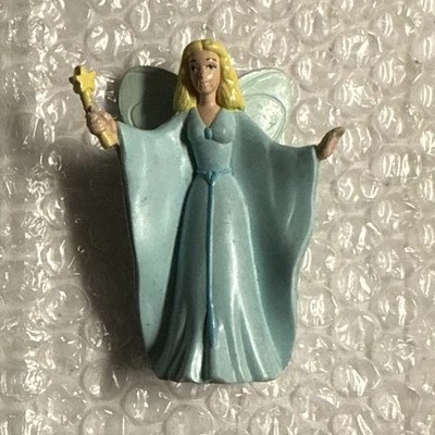 Vintage 3” Disney Pinocchio Blue Fairy Godmother PVC Figure Cake Topper Toy Rare - Image 1 of 4
