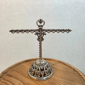 Brighton Plata Corazón Cruz Joyería Pulsera Anillo Pendiente Soporte de Exhibición - Imagen 1 de 8