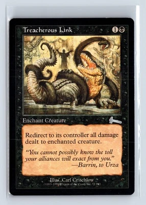 (2x) TREACHEROUS LINK – MTG Magic the Gathering Card – Urza's Legacy – Uncommon - Image 1 of 4