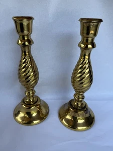 Vintage Carolina Messing Kerzenständer 10" hoch Kerzenständer in schönem Zustand!! - Bild 1 von 2