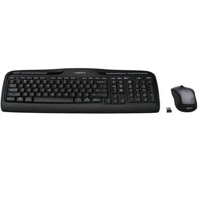 Logitech MK335 Wireless Keyboard and Mouse Combo - Black/Silver 920-008478 - Image 1 of 4