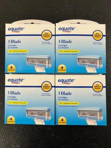 4x Equate 3 cartuchos de hoja para mujer aptos para Gillette Venus 4 cartuchos - Imagen 1 de 5