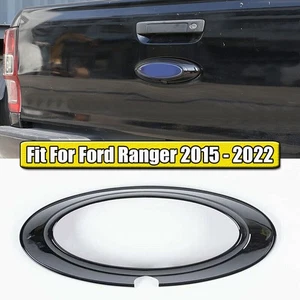 Gloss Black Rear Car Logo Emblem Badge Ring Cover Trim For Ford Ranger 2015-2022 - Picture 1 of 8