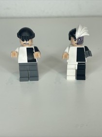 Lego Batman DC Comics Two-Face Minifigure 7781 Black Stripe Hips And Henchman!