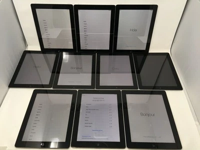 Lot of 10 Apple iPad 2 A1395 16GB Wi-Fi 9.7" Silver Tablets MC960LL/A - Tested - Image 1 of 4