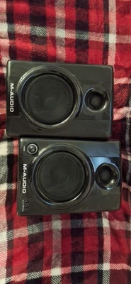 M-Audio AV 40 Studiophile Desktop Reference Speakers. Tested, Works Great. - Image 1 of 2