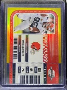 2024 CONTENDERS OPTIC Myles Garrett First Class Ticket Gold 06/10 #FCT-MGT  - Bild 1 von 2
