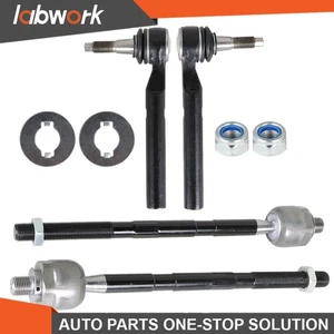 Labwork Front Inner Outer Tie Rod End Driver Passenger Kit For Hummer H3 H3T - Picture 1 of 10