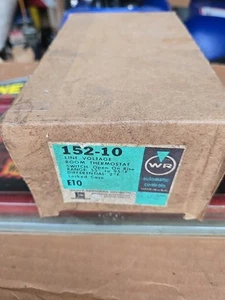 EMERSON WHITE-RODGERS ROOM THERMOSTAT LINE VOLTAGE 152-10 - NEW open on rise - Picture 1 of 11
