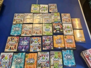 THE SIMS 1 2/3 boxed games+expansions Massive Bundle 35 X JOB LOT - Picture 1 of 11