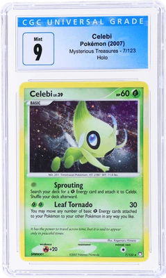 2007 Pokemon Diamond and Pearl Mysterious Treasures Celebi Holo #7 CGC 9 - Image 1 of 2