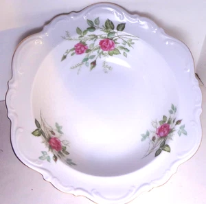 Vintage OLD DRESDEN ROSE de MITTERTEICH - TAZÓN DE VERDURAS 9 3/4" - EXCELENTE ESTADO - Imagen 1 de 9