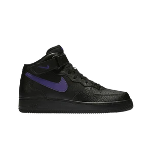 Nike Air Force 1 Mid '07 Black Court Purple - Picture 1 of 1