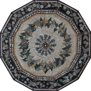 Classic Floral Art Floor Masterpiece Tile Marble Mosaic - Picture 1 of 1