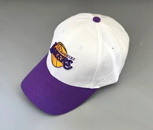 47 Brand Los Angeles Lakers NBA Adjustable Snapback Hat Basketball White Classic - Picture 1 of 8