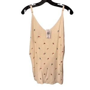 Torrid women’s plus size 3X ribbed embroidered camisole adjustable straps NWT - Picture 1 of 11