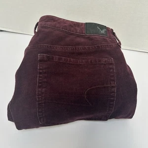 Jegging American Eagle 360 Super Elástico Granate Borgoña Pana Talla 8 Largo/Alto - Imagen 1 de 5