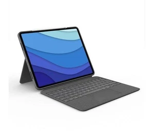 Logitech Combo Touch iPad Pro 12,9" custodia folio tastiera grigio Oxford - Foto 1 di 9